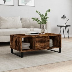 Sonata H Кафе маса, опушен дъб, 90x50x36,5 см, инженерно дърво - Măsuțe de living
