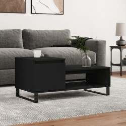 Sonata H Маса за кафе, черна, 100x50x45 см, инженерно дърво - Măsuțe de living