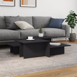 Sonata H Кафе маси, 2 бр, сив, инженерно дърво - Măsuțe de living