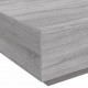 Sonata H Маса за кафе с LED осветление, сив сонома, 80x80x31 см