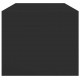 Sonata H Маса за кафе със стъклени врати, черна, 102x50x42 см