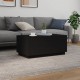 Sonata H Маса за кафе с LED осветление, черна, 90x50x40 см