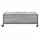 Sonata H Маса за кафе с колелца сив сонома 91x55x34 см инженерно дърво