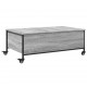Sonata H Маса за кафе с колелца сив сонома 91x55x34 см инженерно дърво