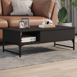 Sonata H Кафе маса, черно, 100x50x35 см, инженерно дърво и метал - Măsuțe de living