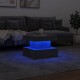 Sonata H Маса за кафе с LED осветление, бетонно сива, 50x50x40 см