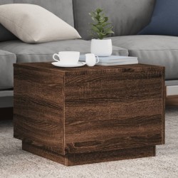Sonata H Маса за кафе с LED осветление, кафяв дъб, 50x50x40 см - Măsuțe de living