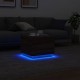 Sonata H Маса за кафе с LED осветление, кафяв дъб, 50x50x40 см