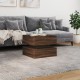 Sonata H Маса за кафе с LED осветление, кафяв дъб, 50x50x40 см