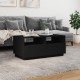 Sonata H Маса за кафе с LED осветление, черна, 90x49x40 см