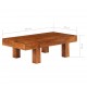 Sonata H Маса за кафе масивно акациево дърво с меден финиш 100x50x30 см