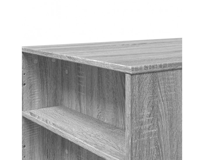 Sonata H Кафе маса, сив сонома, 102x55x42 см, инженерно дърво
