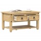 Sonata H Маса за кафе с чекмеджета Corona 85x50x45 см бор масив