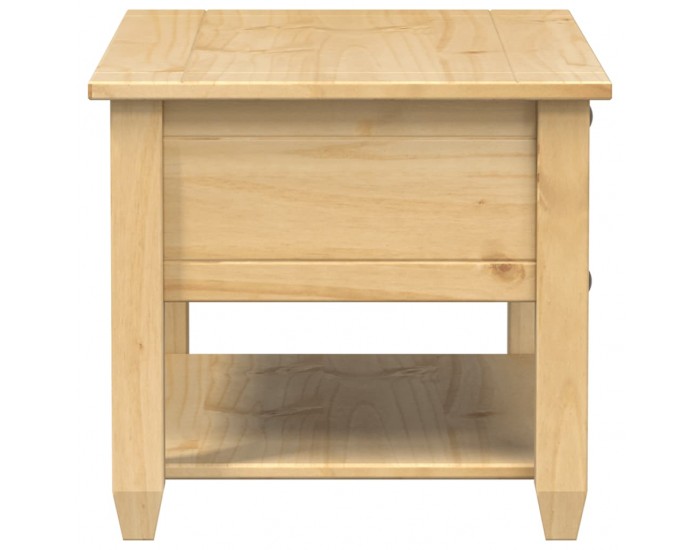 Sonata H Маса за кафе с чекмеджета Corona 85x50x45 см бор масив