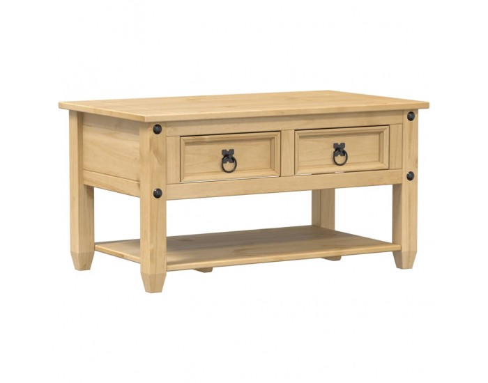 Sonata H Маса за кафе с чекмеджета Corona 85x50x45 см бор масив