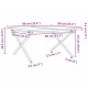Sonata H Кафе маса X-образна рамка 90x90x45,5 см бор масив и чугун