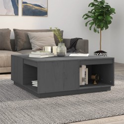 Sonata H Кафе маса, сива, 100x101x40,5 см, борово дърво масив - Măsuțe de living