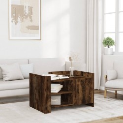 Sonata H Кафе маса, опушен дъб, 80x50x50 см, инженерно дърво - Măsuțe de living