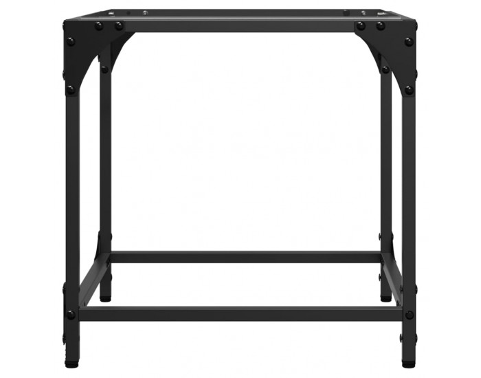 Sonata H Маси за кафе с прозрачен стъклен плот 2 бр 40x40x40 см стомана