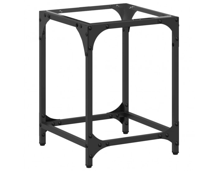 Sonata H Маса за кафе с прозрачен стъклен плот 30x30x40 см стомана