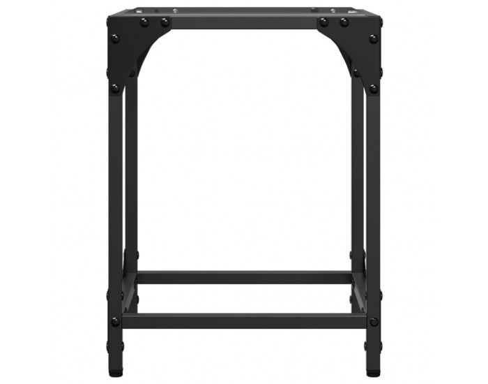 Sonata H Маса за кафе с прозрачен стъклен плот 30x30x40 см стомана