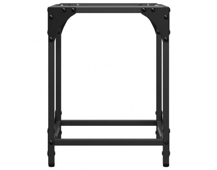 Sonata H Маса за кафе с прозрачен стъклен плот 30x30x40 см стомана