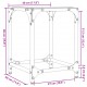 Sonata H Маса за кафе с прозрачен стъклен плот 30x30x40 см стомана