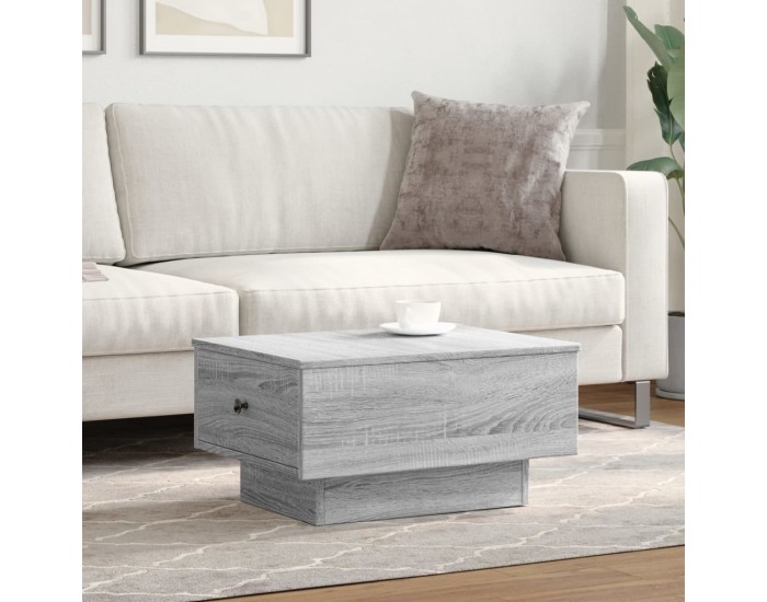 Sonata H Кафе маса, сив сонома, 60x45x31 см, инженерно дърво
