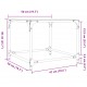 Sonata H Маси за кафе с прозрачен стъклен плот 2 бр 50x50x40 см стомана