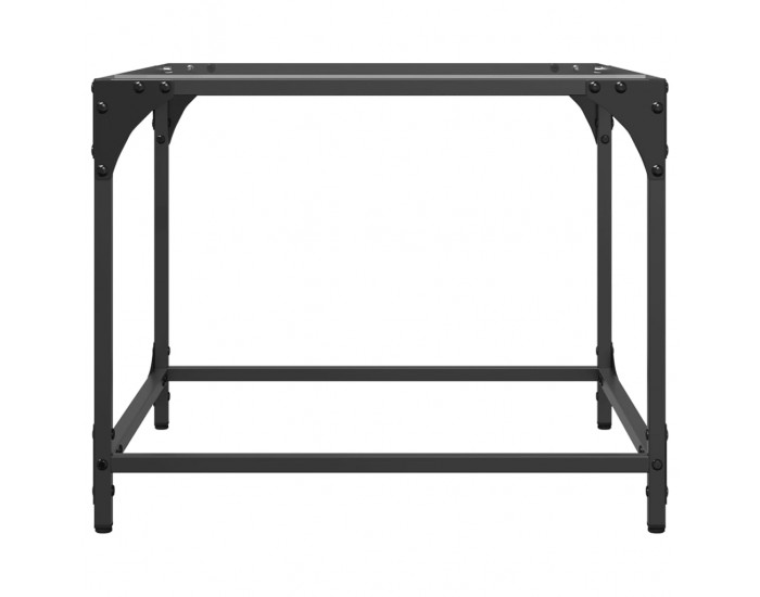 Sonata H Маси за кафе с прозрачен стъклен плот 2 бр 50x50x40 см стомана