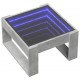 Sonata H Маса за кафе с Infinity LED, бетонно сив, 50x53x30 см