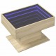 Sonata H Маса за кафе с LED, дъб сонома, 70x50x45 см, инженерно дърво