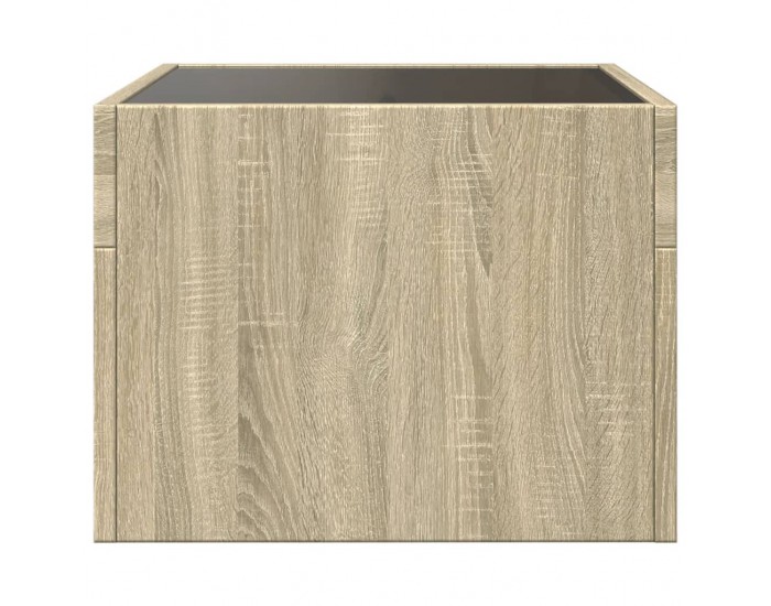 Sonata H Маса за кафе с Infinity LED, дъб сонома, 40x40x30 см
