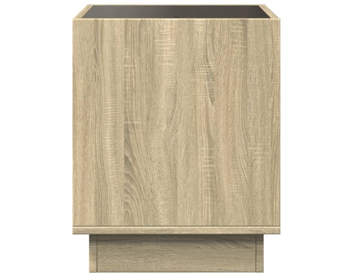Sonata H Маса за кафе с Infinity LED, сонома дъб, 50x50x50 см