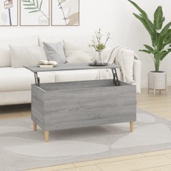 Sonata H Кафе маса, сив сонома, 90x44,5x45 см, инженерно дърво - Măsuțe de living