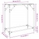 Sonata H Конзолна маса с черен стъклен плот 80x35x81 см стомана