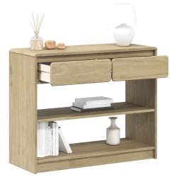 Sonata H Конзолна маса SAUDA, дъб, 89,5x36,5x73 см, борово дърво масив - Măsuțe de living