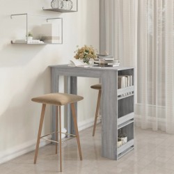 Sonata H Бар маса с рафтове сив сонома 102x50x103,5 см инженерно дърво - Mese de dining