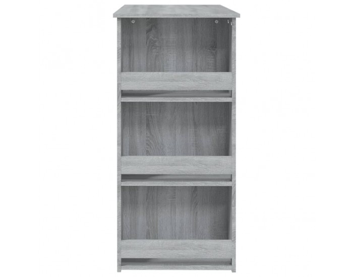 Sonata H Бар маса с рафтове сив сонома 102x50x103,5 см инженерно дърво