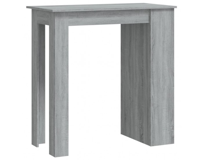 Sonata H Бар маса с рафтове сив сонома 102x50x103,5 см инженерно дърво