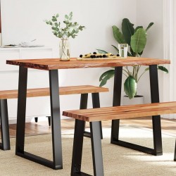 Sonata H Трапезна маса с жив ръб 110x70x75 см масивна акация - Mese de dining