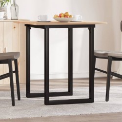 Sonata H Трапезна маса О-образна рамка 70x70x75 см бор масив и чугун - Mese de dining