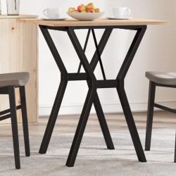 Sonata H Трапезна маса Y-образна рамка 70x70x75 см бор масив и чугун - Mese de dining
