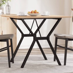 Sonata H Трапезна маса Y-образна рамка 80x80x75 см бор масив и чугун - Mese de dining