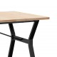 Sonata H Трапезна маса Y-образна рамка 180x90x75,5 см бор масив и чугун