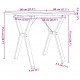 Sonata H Трапезна маса Y-образна рамка 80x80x75,5 см бор масив и чугун