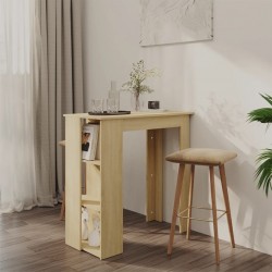 Sonata H Бар маса с рафт, сонома дъб, 102x50x103,5 см, инженерно дърво - Mese de dining