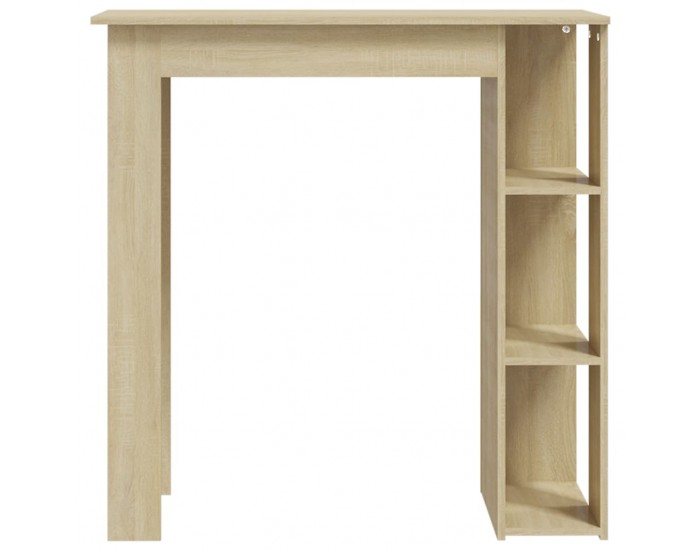 Sonata H Бар маса с рафт, сонома дъб, 102x50x103,5 см, инженерно дърво