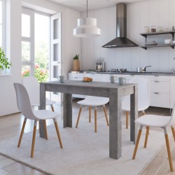 Sonata H Трапезна маса, бетонно сиво, 120x60x76 см, инженерно дърво - Mese de dining