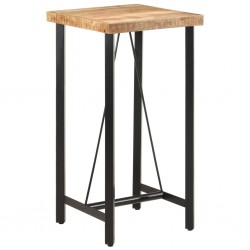 Sonata H Бар маса 55x55x107 см масивно мангово дърво и желязо - Mese de dining